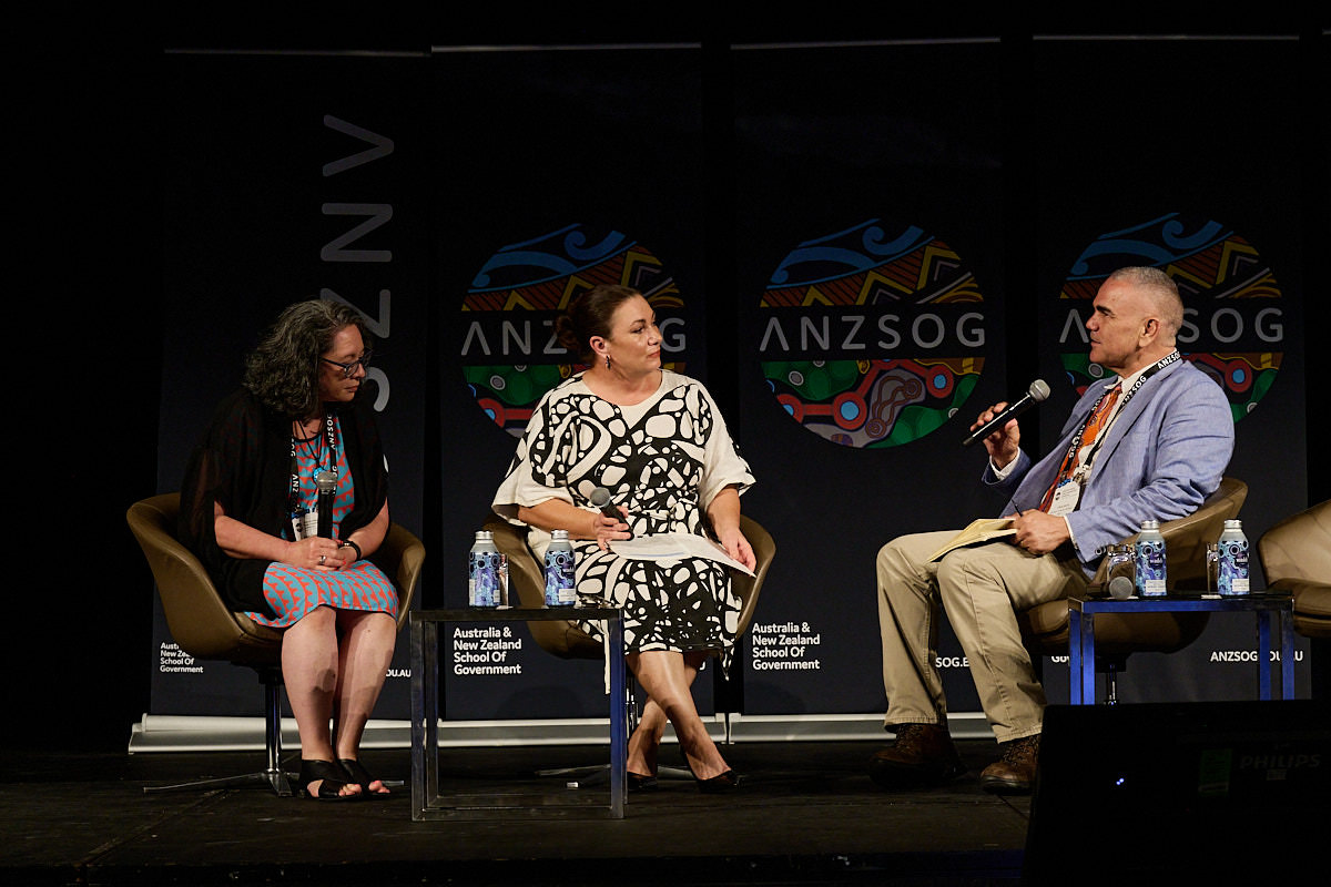 Interview panel on stage